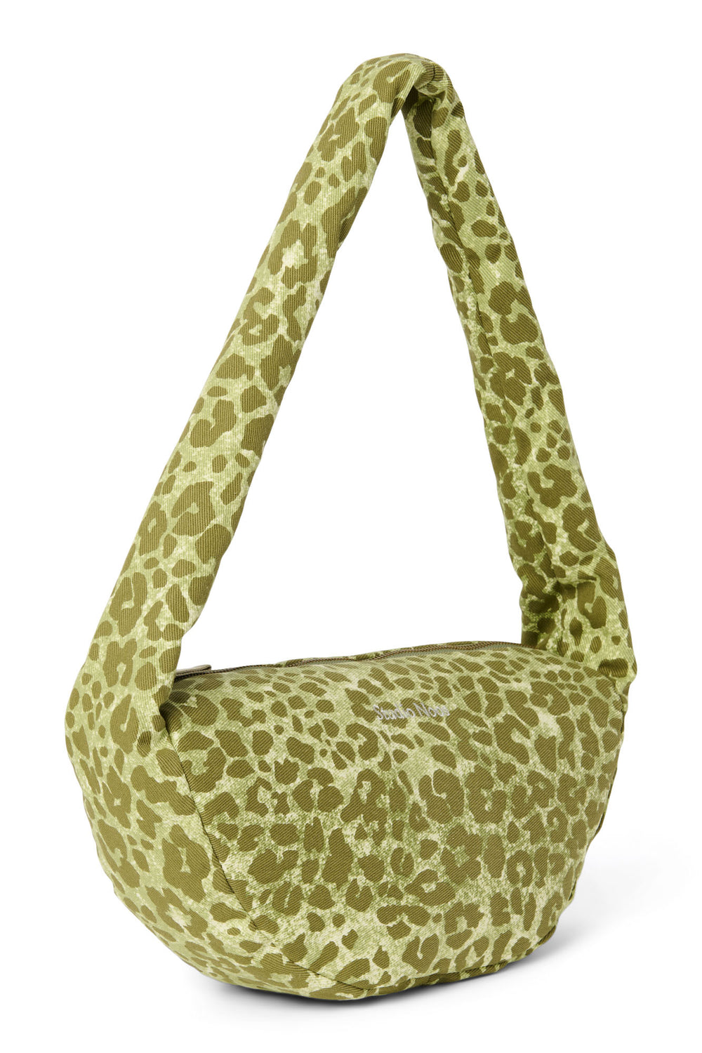 Green Leopard Cotton Mini-Umhängetasche