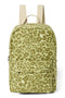 Green Leopard Cotton Midi-Rucksack