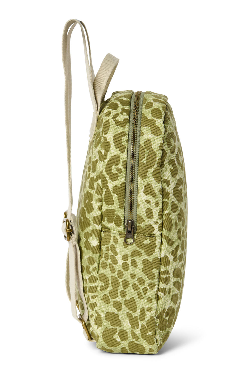 Green Leopard Cotton Mini-Rucksack