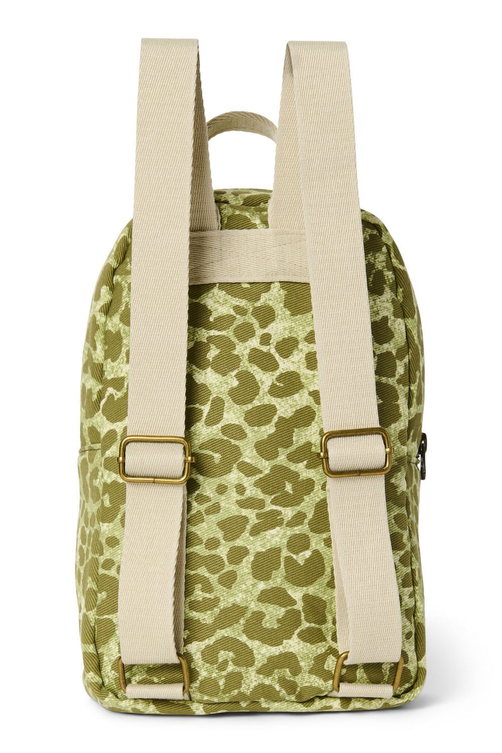 Green Leopard Cotton Mini-Rucksack