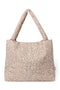 Puffy Mom-Bag | Beige Leopard