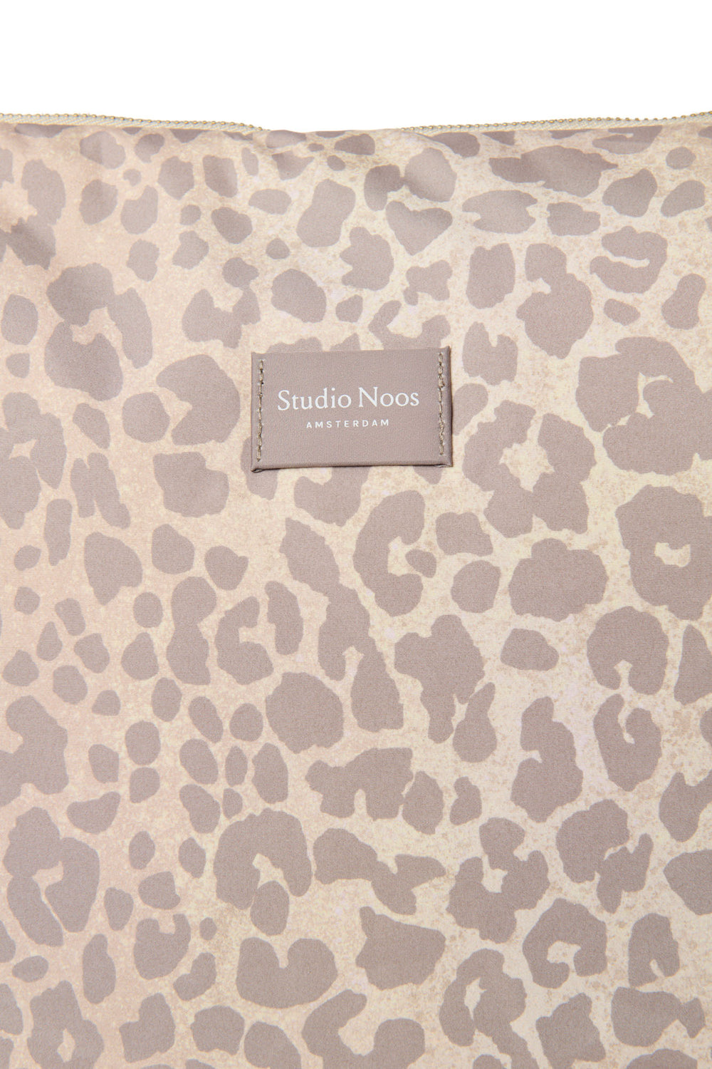 Puffy-Wickeltasche | Beige Leopard