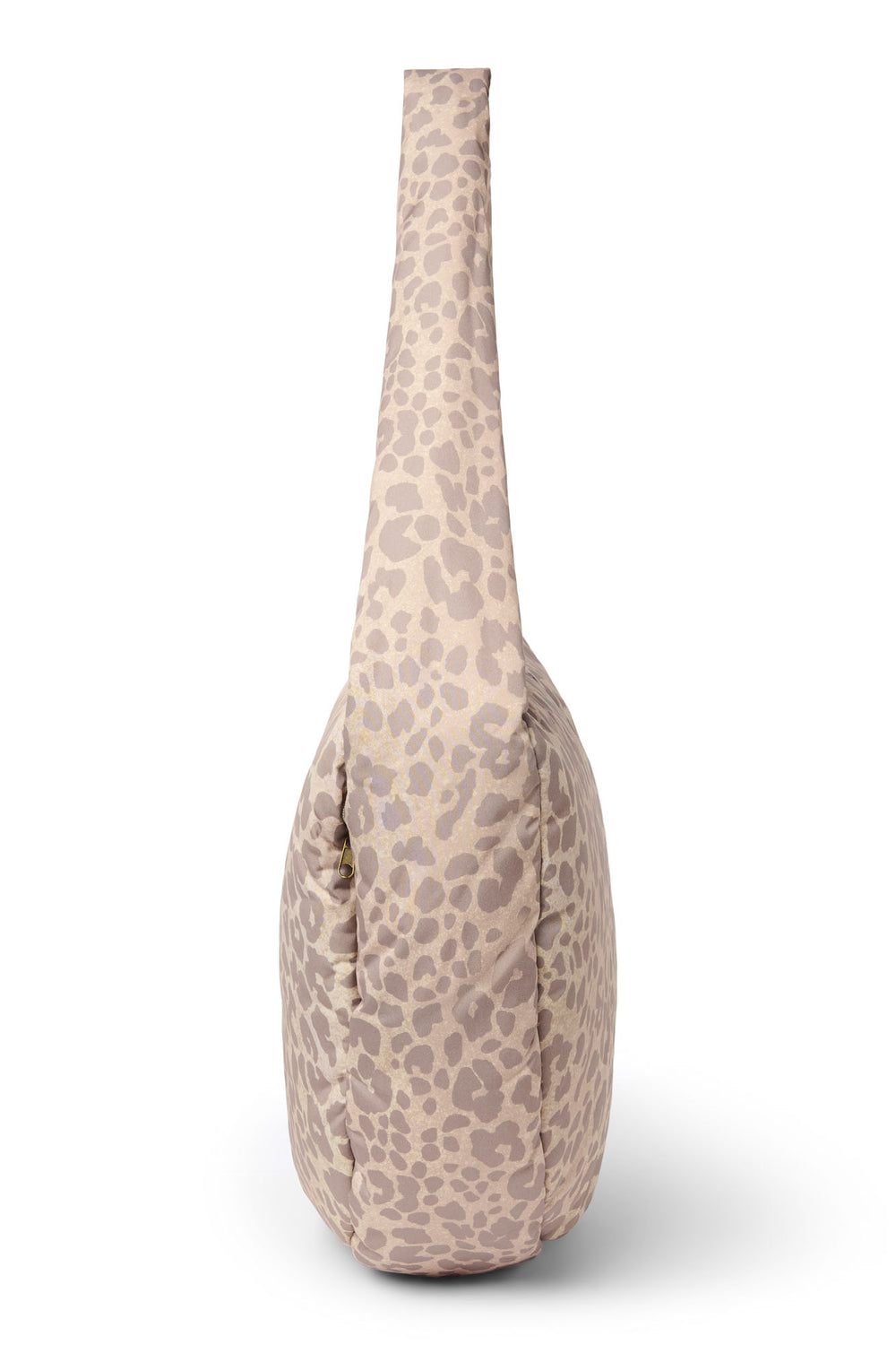 Puffy-Umhängetasche | Beige Leopard