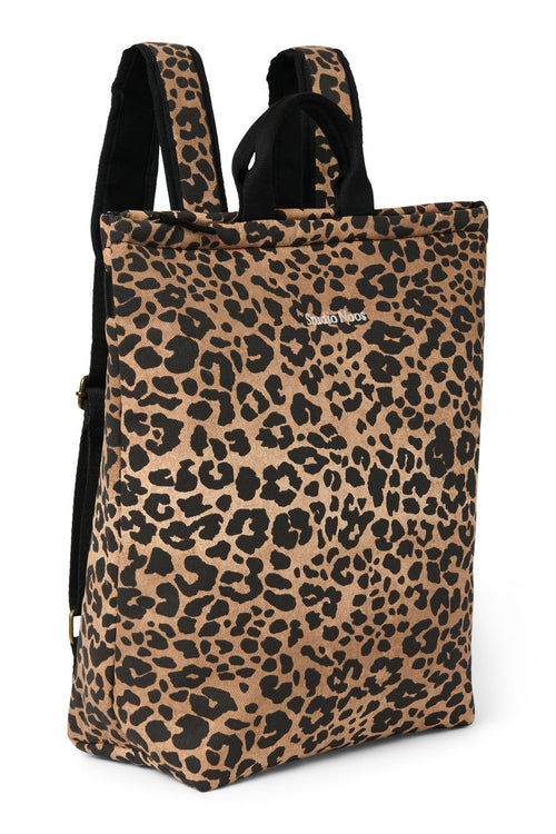 Brown Leopard Cotton Adult-Rucksack