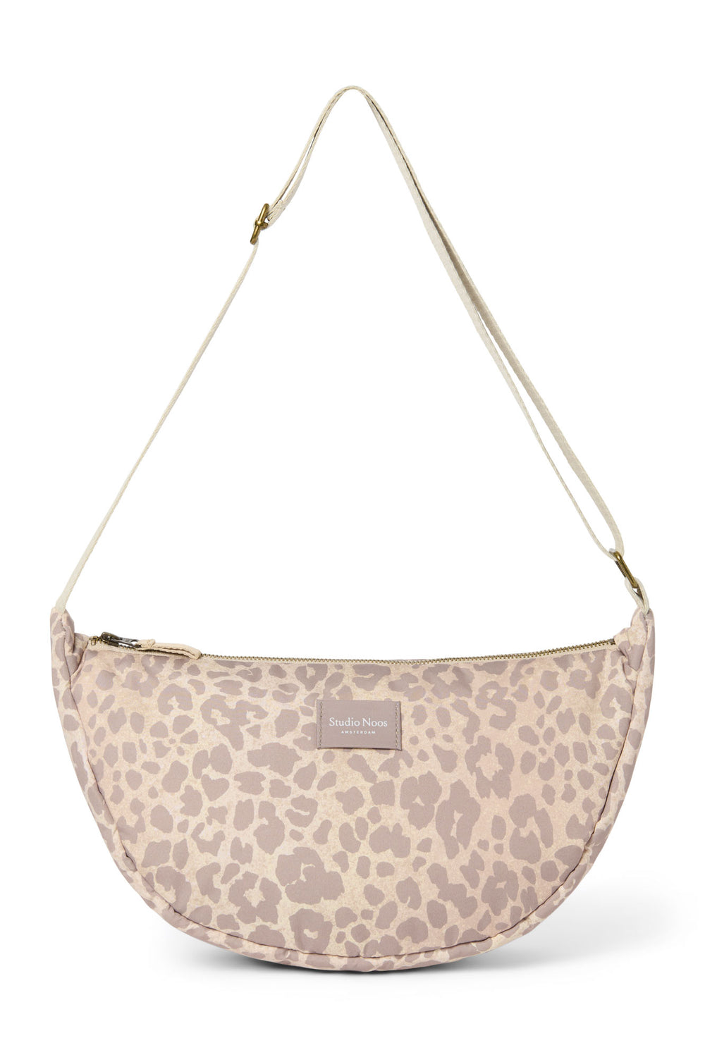 Puffy Adult-Gürteltasche | Beige Leopard