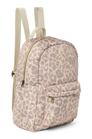 Puffy Midi-Rucksack | Beige Leopard