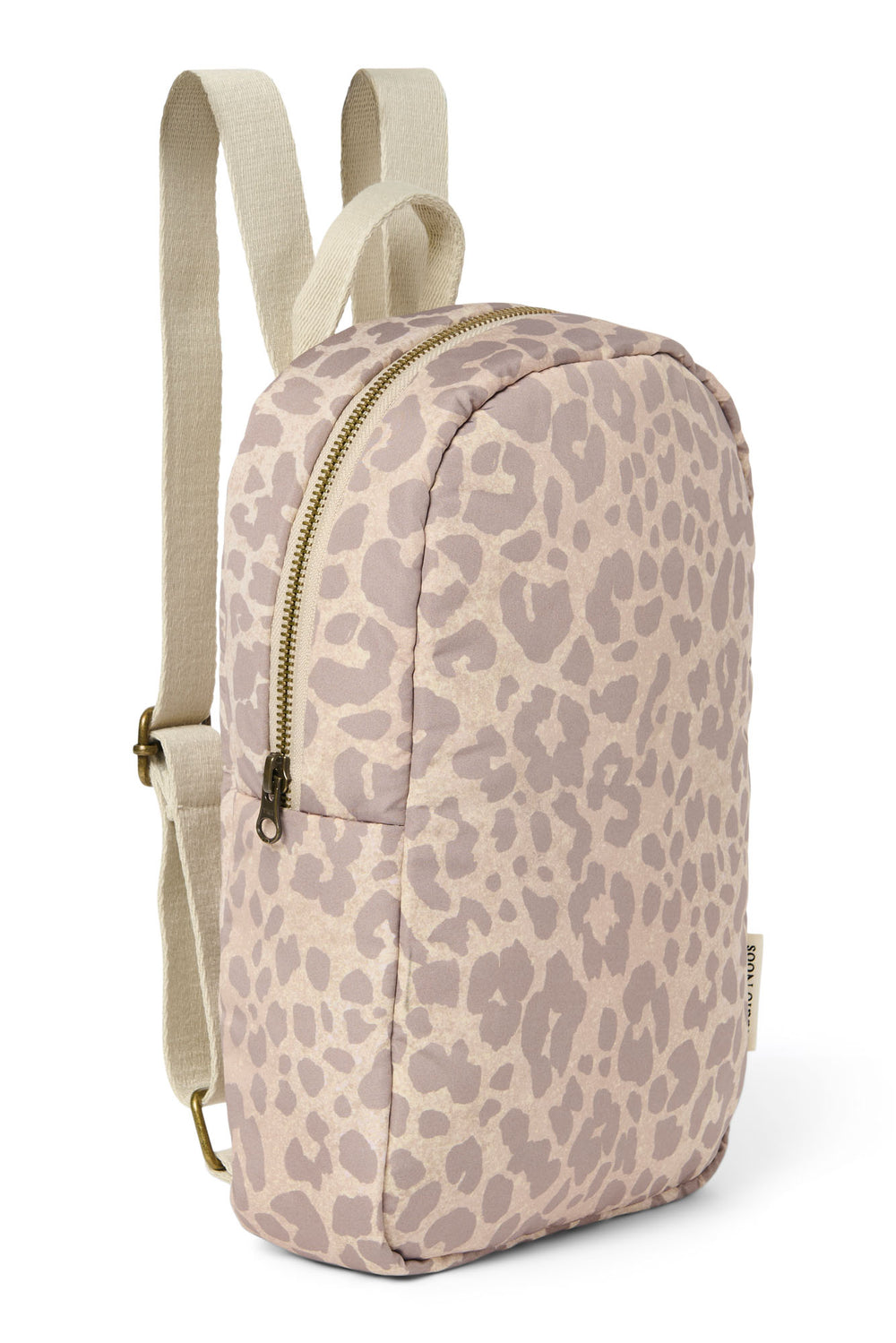 Puffy Mini-Rucksack | Beige Leopard