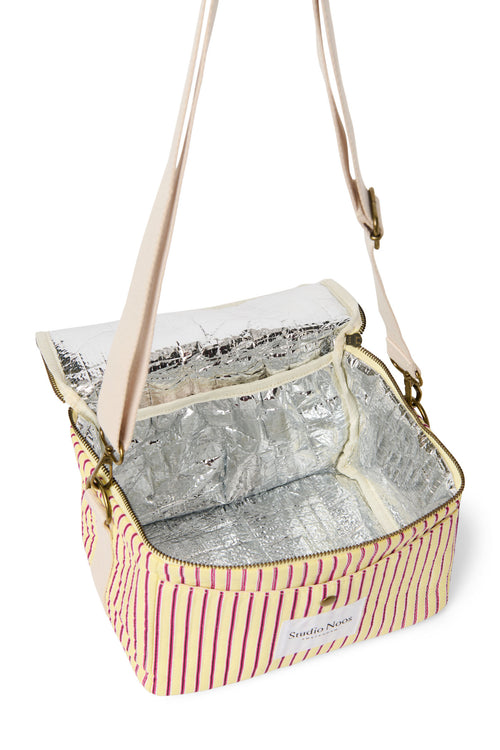 Poplin Striped Kühltasche | Gelbe