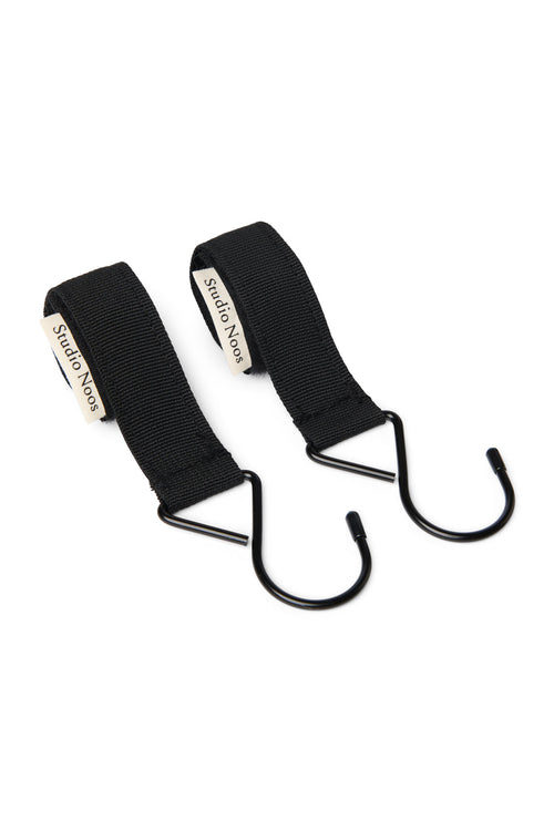 SN Stroller Straps Hooks | Schwarze