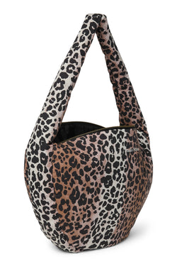 Soft Cotton-Umhängetasche | Hazel Leopard