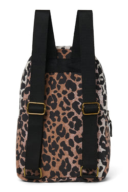 Soft Cotton Mini-Rucksack | Hazel Leopard