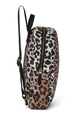Soft Cotton Mini-Rucksack | Hazel Leopard