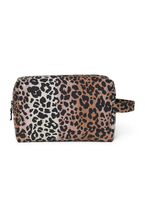 Soft Cotton-Kosmetiktasche | Hazel Leopard