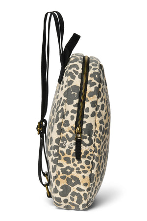 Soft Cotton Mini-Rucksack | Leopard