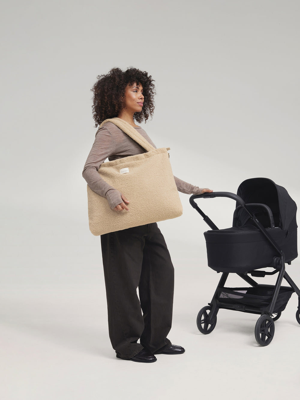 Teddy-Wickeltasche | Ecru