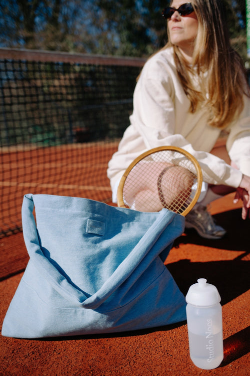 Denim Mom-Bag | Blaue