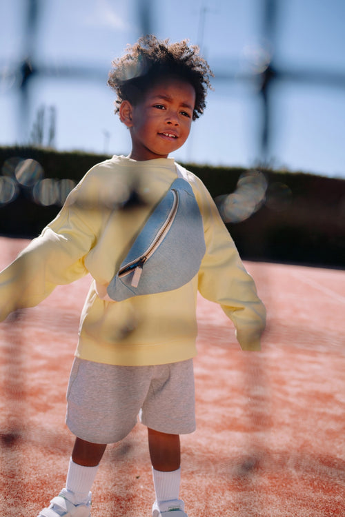 Denim Mini-Gürteltasche | Blaue