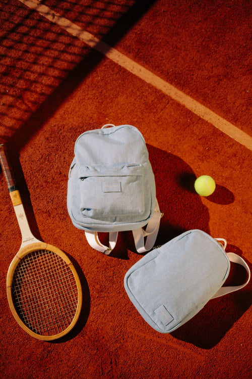 Denim Midi-Rucksack | Blauer