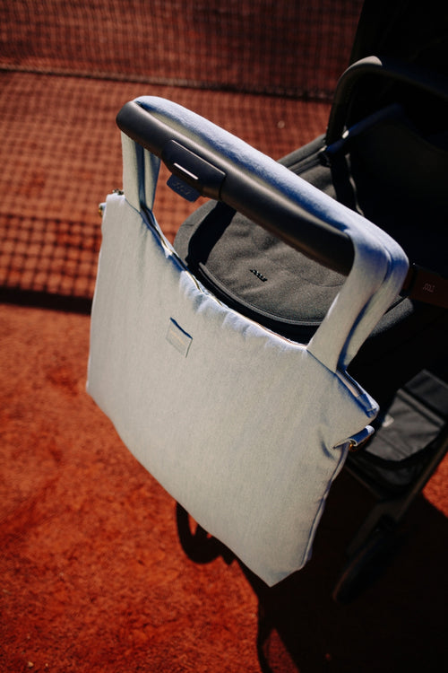 Denim-Wickeltasche | Blaue