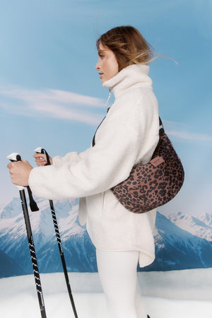 Red Leopard Puffy-Gürteltasche