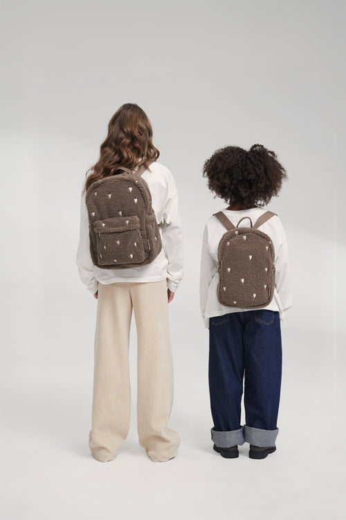 Teddy Mini-Rucksack | Brauner Hearts