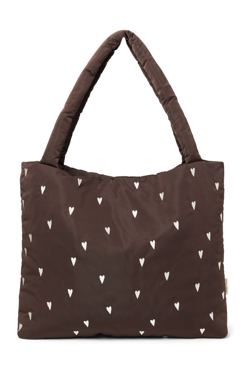 Puffy Mom-Bag | Braun Hearts