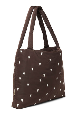 Puffy Mom-Bag | Braune Hearts