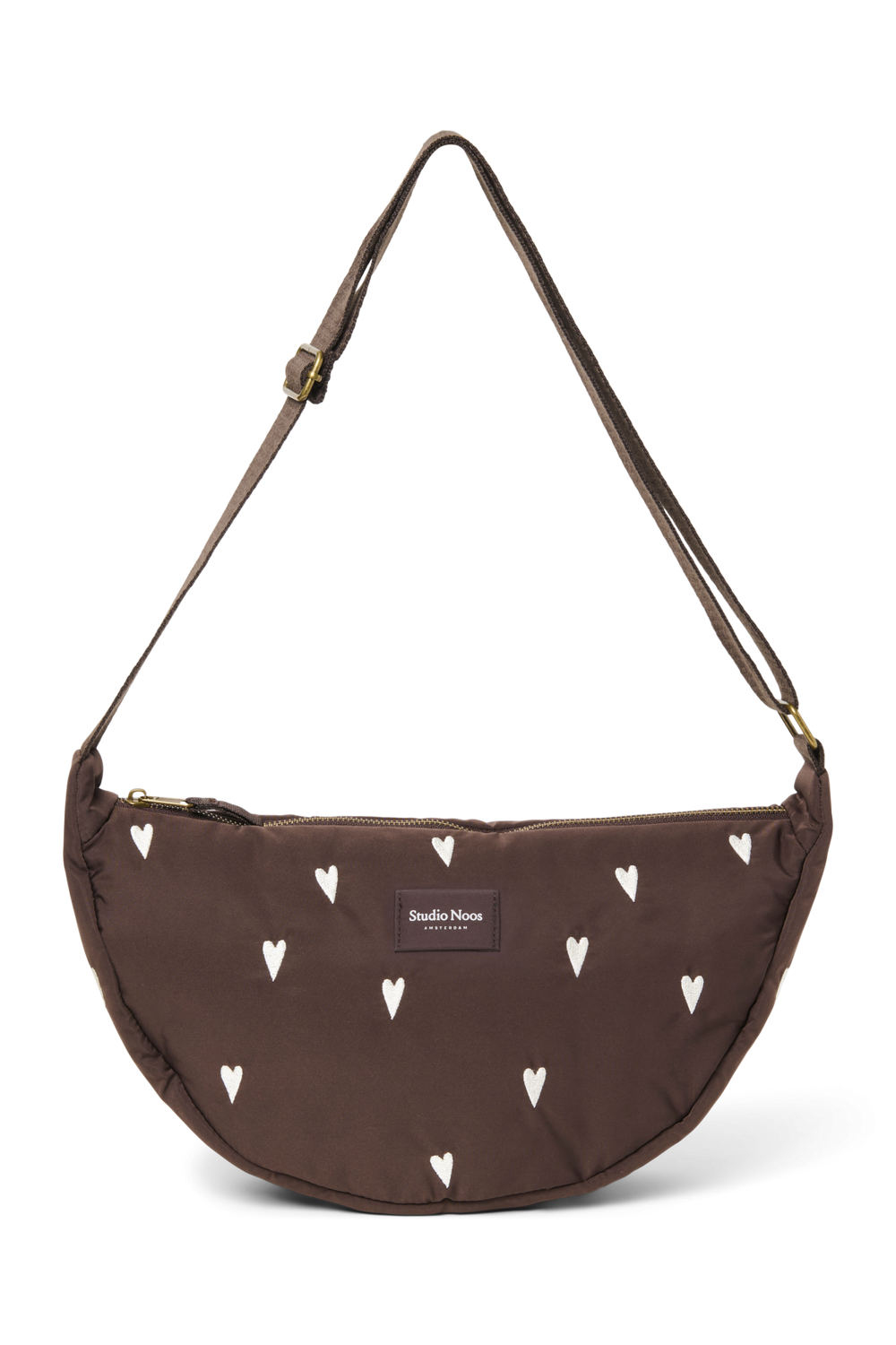 Puffy Adult-Gürteltasche | Braune Hearts