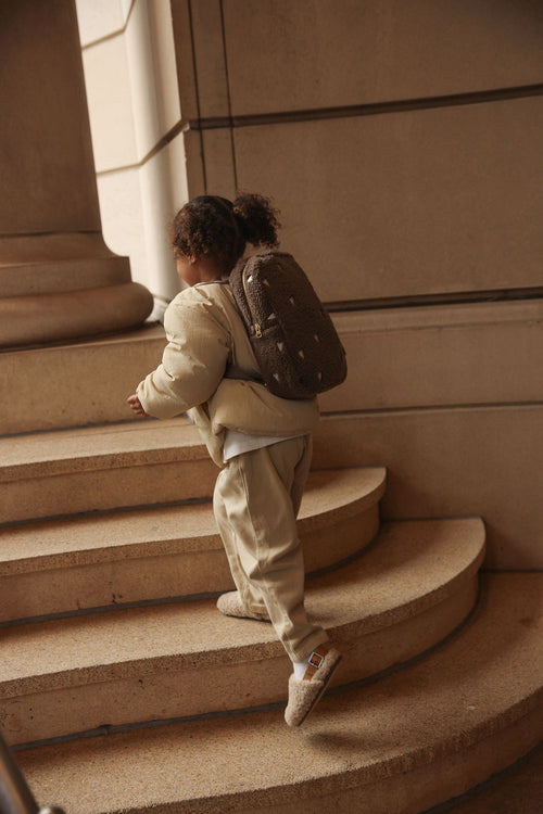 Teddy Mini-Rucksack | Brauner Hearts