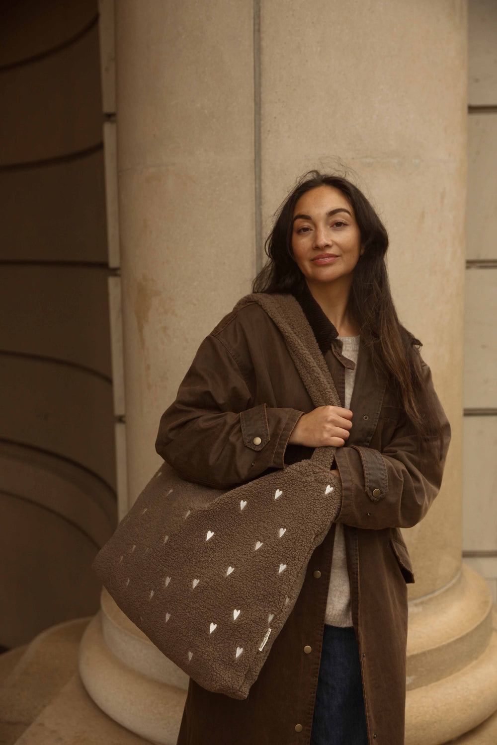 Classic Teddy Geschenkset Braune Herzen