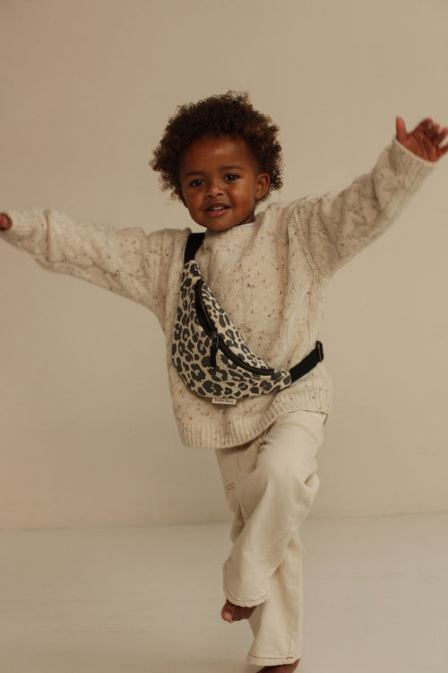 Soft Cotton Mini-Gürteltasche | Leopard