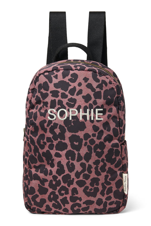 Puffy Mini-Rucksack | Red Leopard