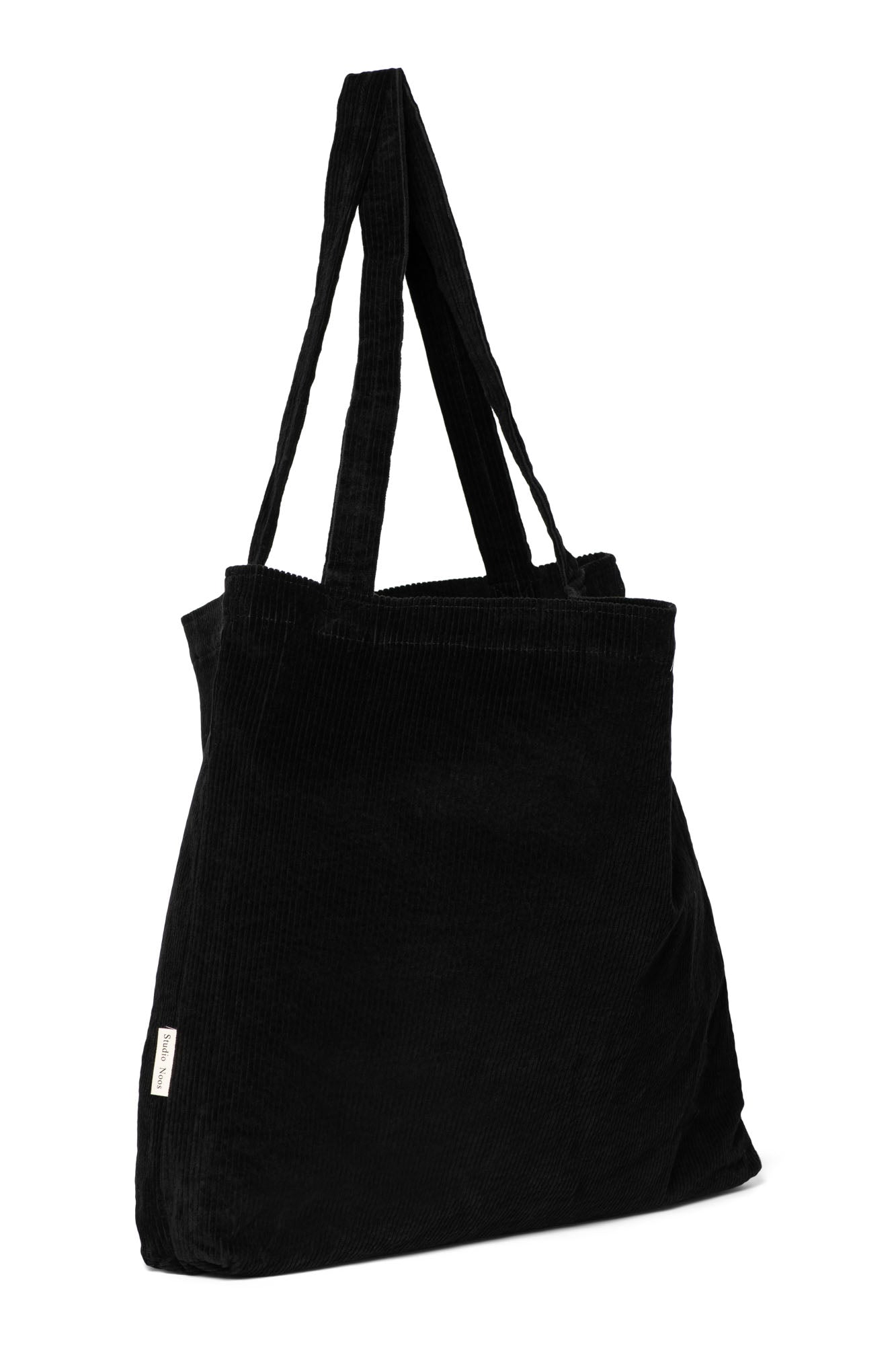 Schwarze wattierte Mom Bag