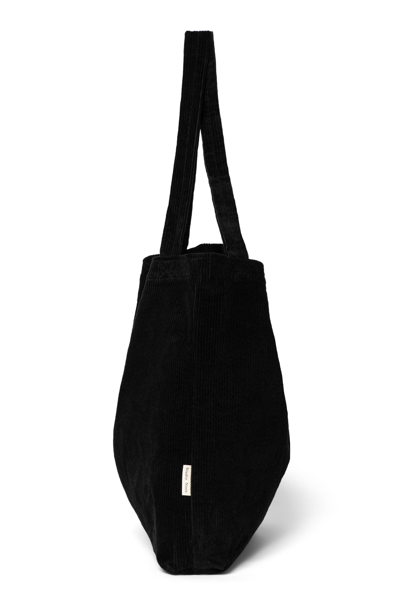 Schwarze wattierte Mom Bag