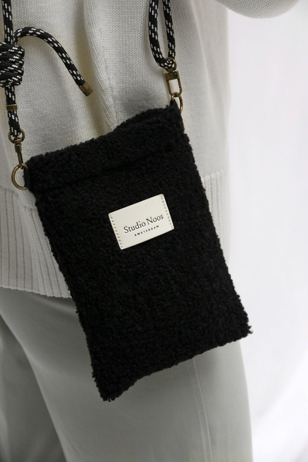 Black Teddy Phone Bag