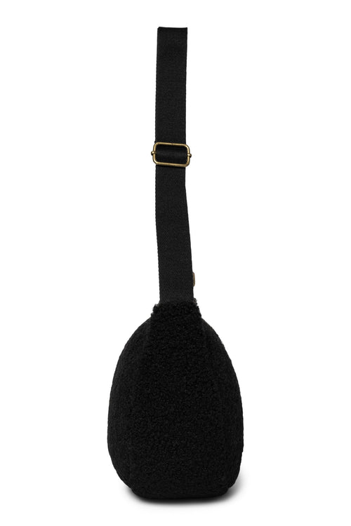 Schwarze Teddy erwachsen Umhängetasche