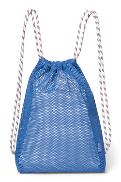 Blau Mesh Turnbeutel