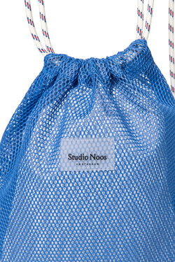 Blau Mesh Turnbeutel
