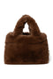 Brown Faux Fur Mini Handbag