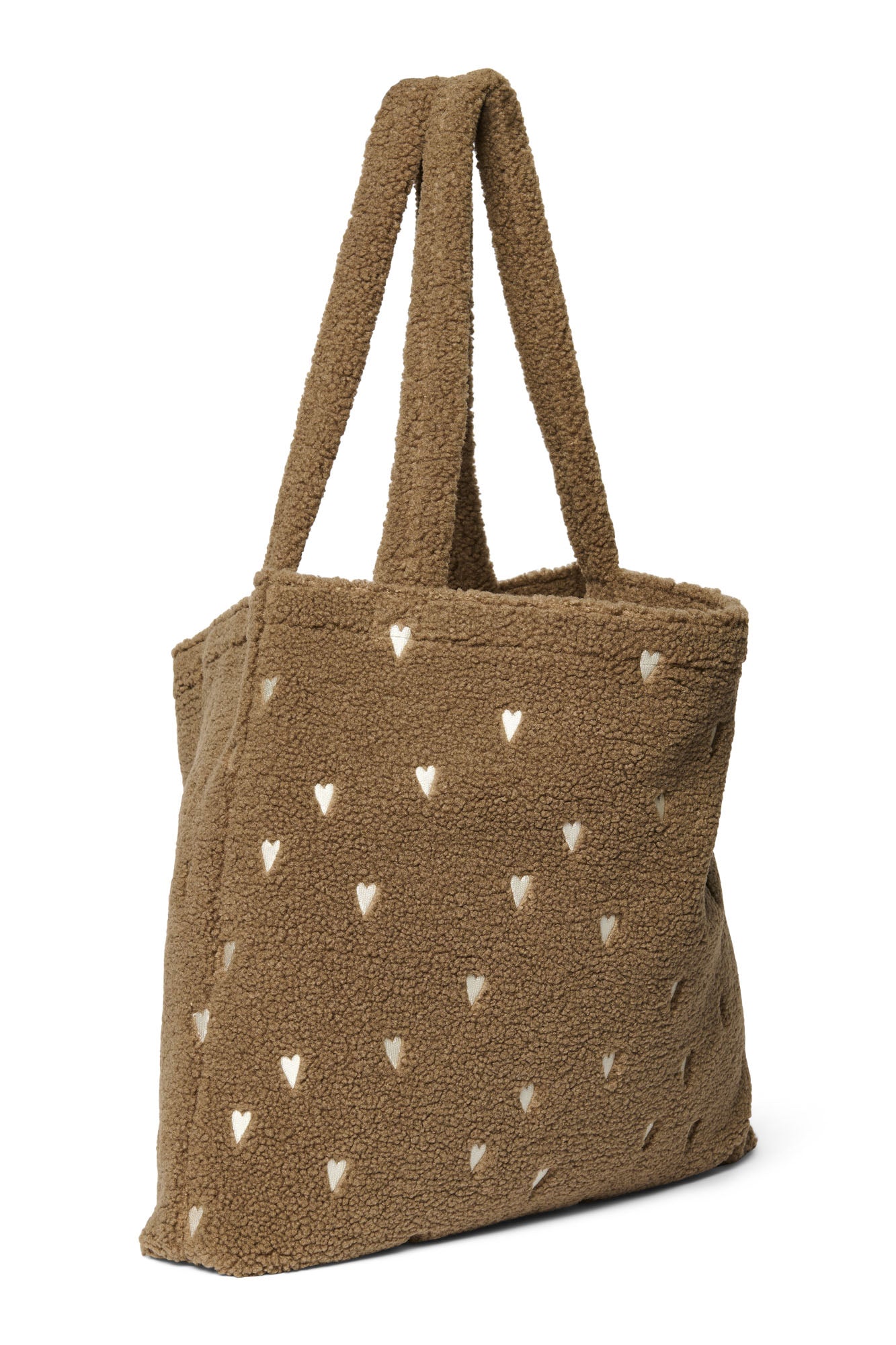 Braune Teddy Herzen Mom Bag