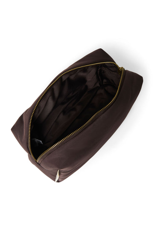 Puffy-Täschchen | Braunes