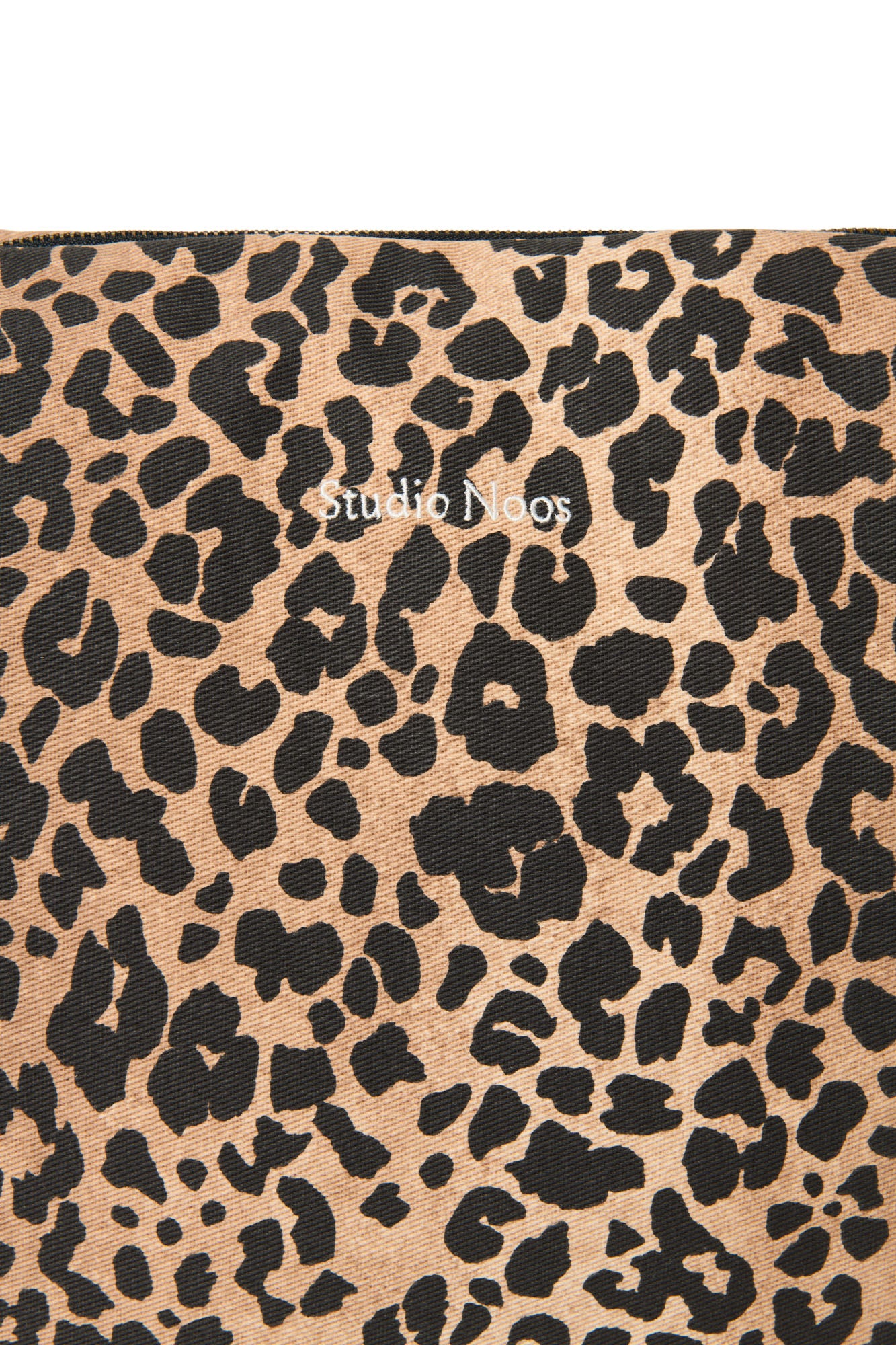 Brown Leopard Cotton-Wickeltasche