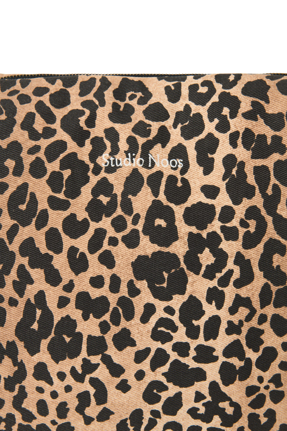 Brown Leopard Cotton-Wickeltasche