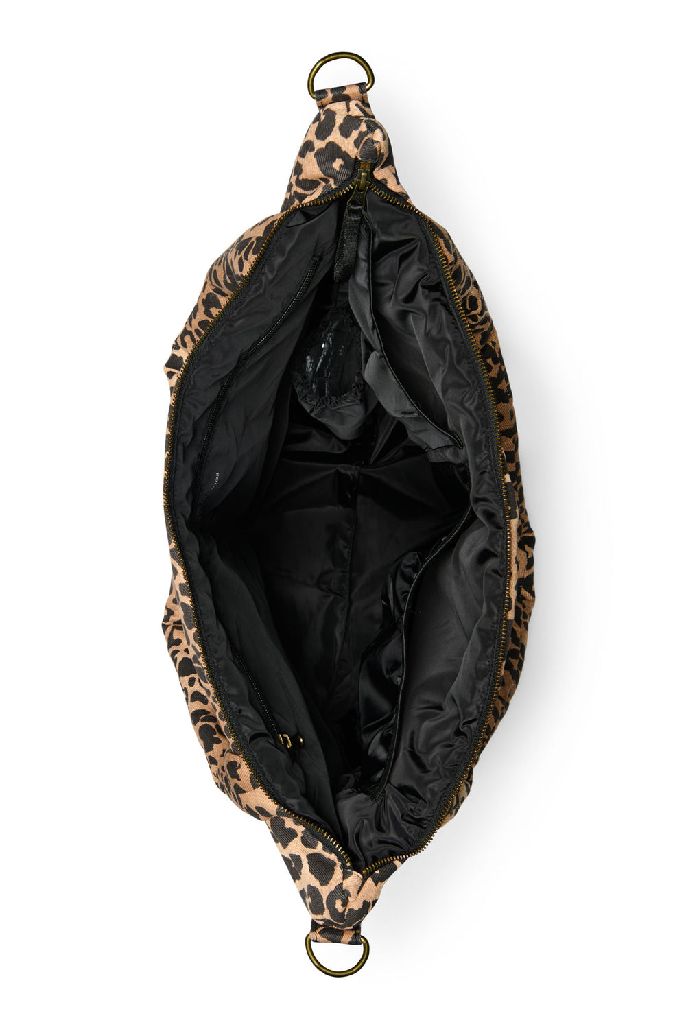 Brown Leopard Cotton-Wickeltasche