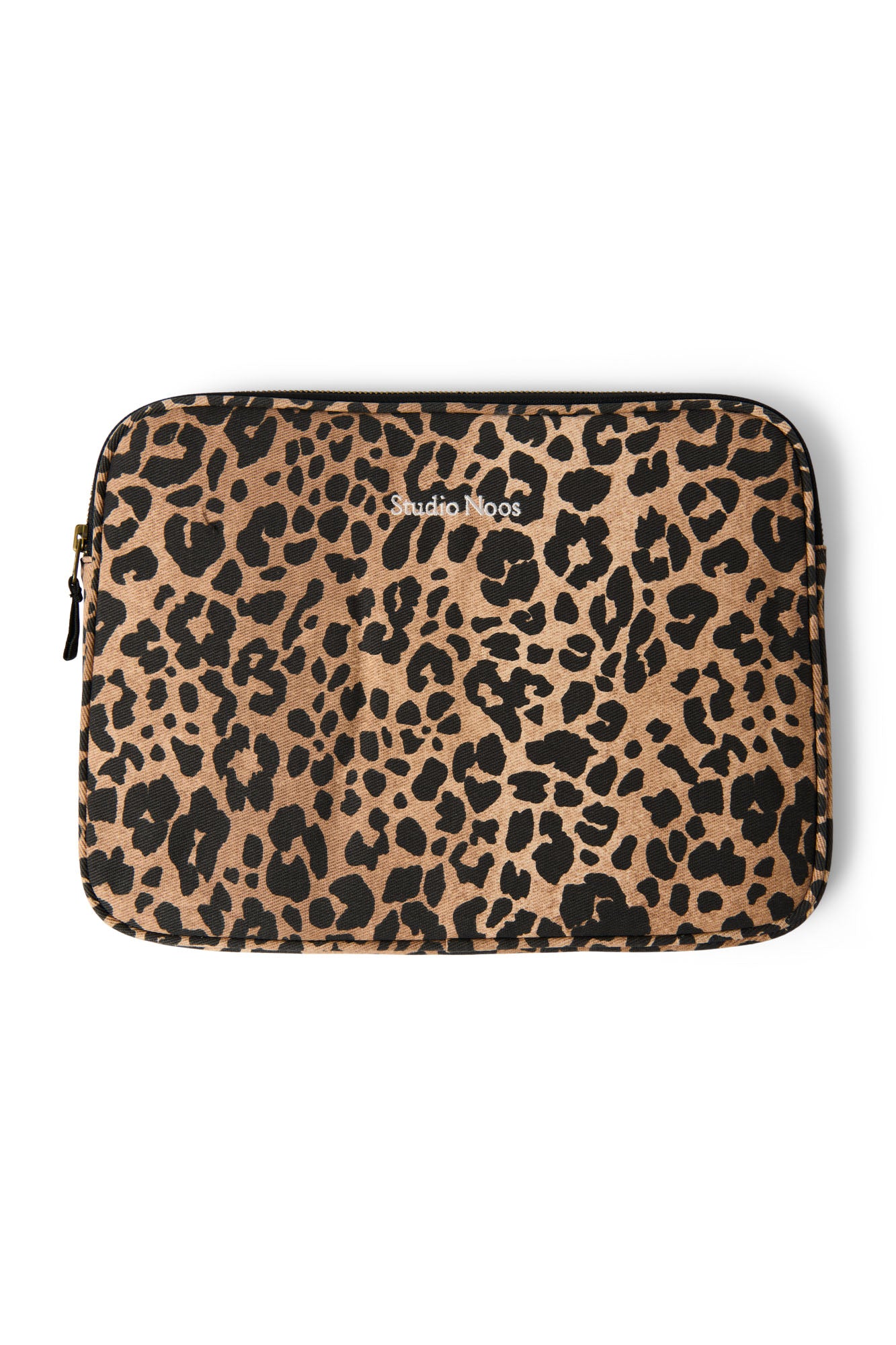 Brown Leopard Cotton-Laptophülle 13 Inch