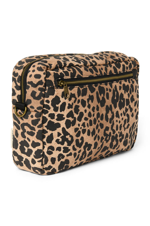 Brown Leopard Cotton Kinderwagen-Organizer