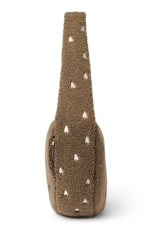 Braune Hearts Teddy-Umhängetasche