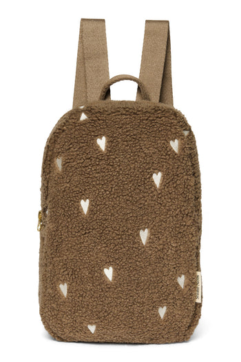 Teddy Hearts Mini-Rucksack | Braun Hearts