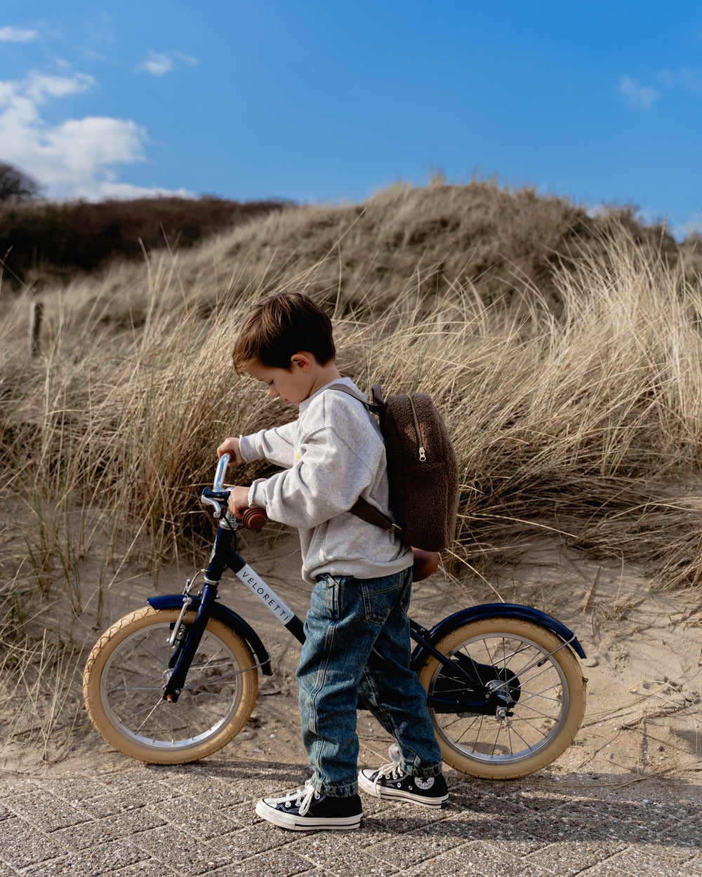 Brauner Teddy Mini-Rucksack