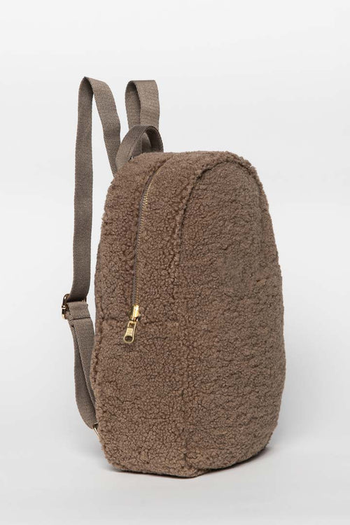 Brauner Teddy Mini-Rucksack